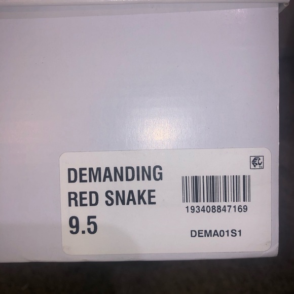 Steve Madden Demanding Red Snake Boot - Picture 3 of 7